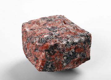 Gespalten Granit Pflastersteine Rosso Santiago foto 1