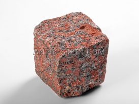 Gespalten Granit Pflastersteine Rosso Santiago foto 10
