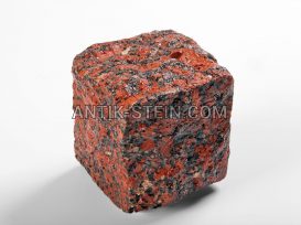 Gespalten Granit Pflastersteine Rosso Santiago foto 14