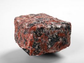 Gespalten Granit Pflastersteine Rosso Santiago foto 2