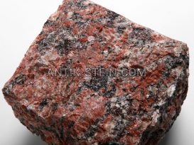 Gespalten Granit Pflastersteine Rosso Santiago foto 3