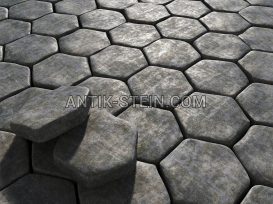 Getrommelt Gabbro Pflastersteine foto 2