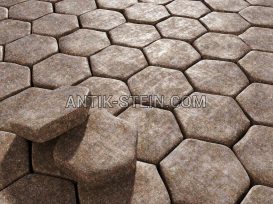 Getrommelt Granit Pflastersteine Carpazi foto 2