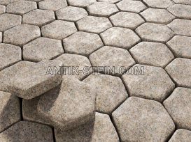 Getrommelt Granit Pflastersteine Flower of Ukraine foto 2