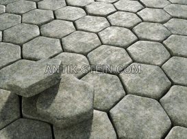 Getrommelt Granit Pflastersteine Rogovske foto 2