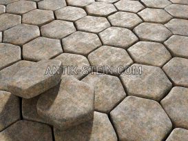 Getrommelt Granit Pflastersteine Withered foto 2