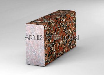 Granit Bordsteine Rosso Santiago foto 1